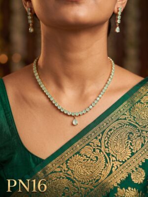 Panchaloham Necklace With Ear Rings-PN16