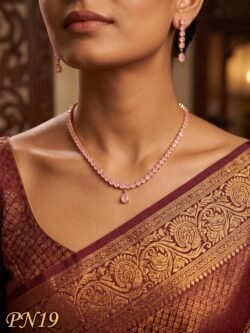 Panchaloham Necklace With Ear Rings-PN19