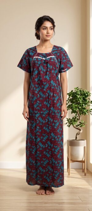 Piping Nighty Free Size(XXL)-PPG12