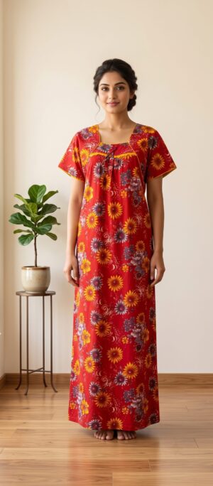 Piping Nighty Free Size(XXL)-PPG19
