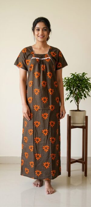Piping Nighty Free Size(XXL)-PPG21