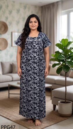 Piping Nighty Free Size(XXL)-PPG47
