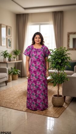 Piping Nighty Free Size(XXL)-PPG50