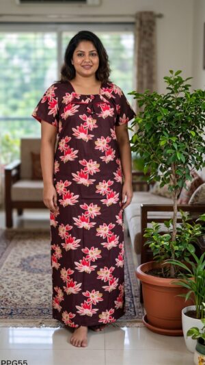 Piping Nighty Free Size(XXL)-PPG55