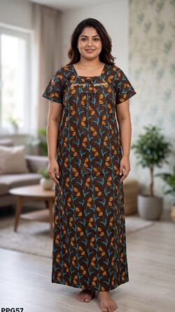 Piping Nighty Free Size(XXL)-PPG57