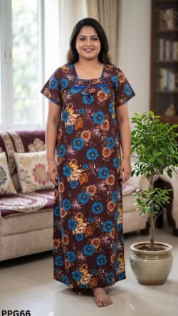 Piping Nighty Free Size(XXL)-PPG66