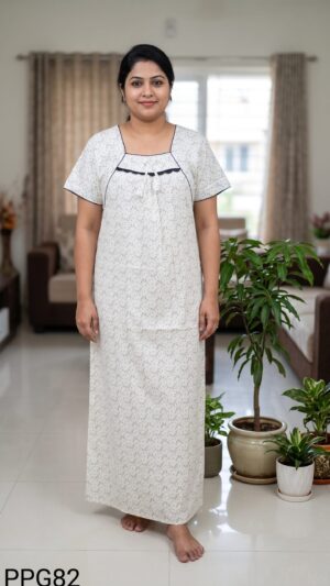 Piping Nighty Free Size(XXL)-PPG82