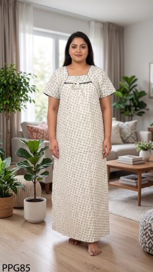 Piping Nighty Free Size(XXL)-PPG85
