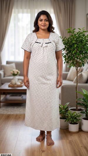 Piping Nighty Free Size(XXL)-PPG86