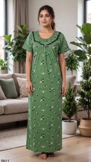 Round Neck Nighty Free Size(XXL)-RN11
