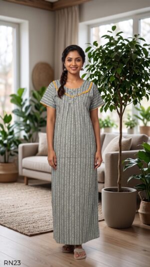 Round Neck Nighty Free Size(XXL)-RN23