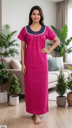 Round Neck Nighty Free Size(XXL)-RN6