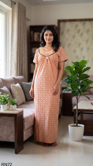 Round Neck Nighty Free Size(XXL)-RN72