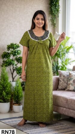 Round Neck Nighty Free Size(XXL)-RN78