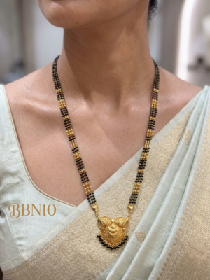 Premium Black Beads Necklace 26 inches-BBN10