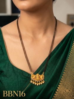 Premium Black Beads Necklace 26 inches-BBN16