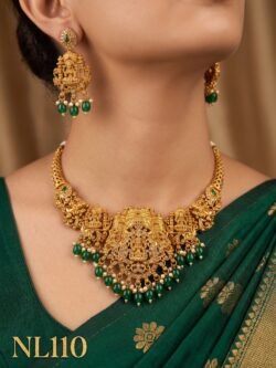 Nakshi Model Necklace  With Ear Rings-NL110