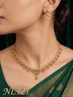 Nakshi Model Necklace  With Ear Rings-NL121