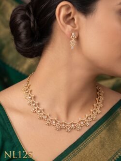 Nakshi Model Necklace  With Ear Rings-NL125
