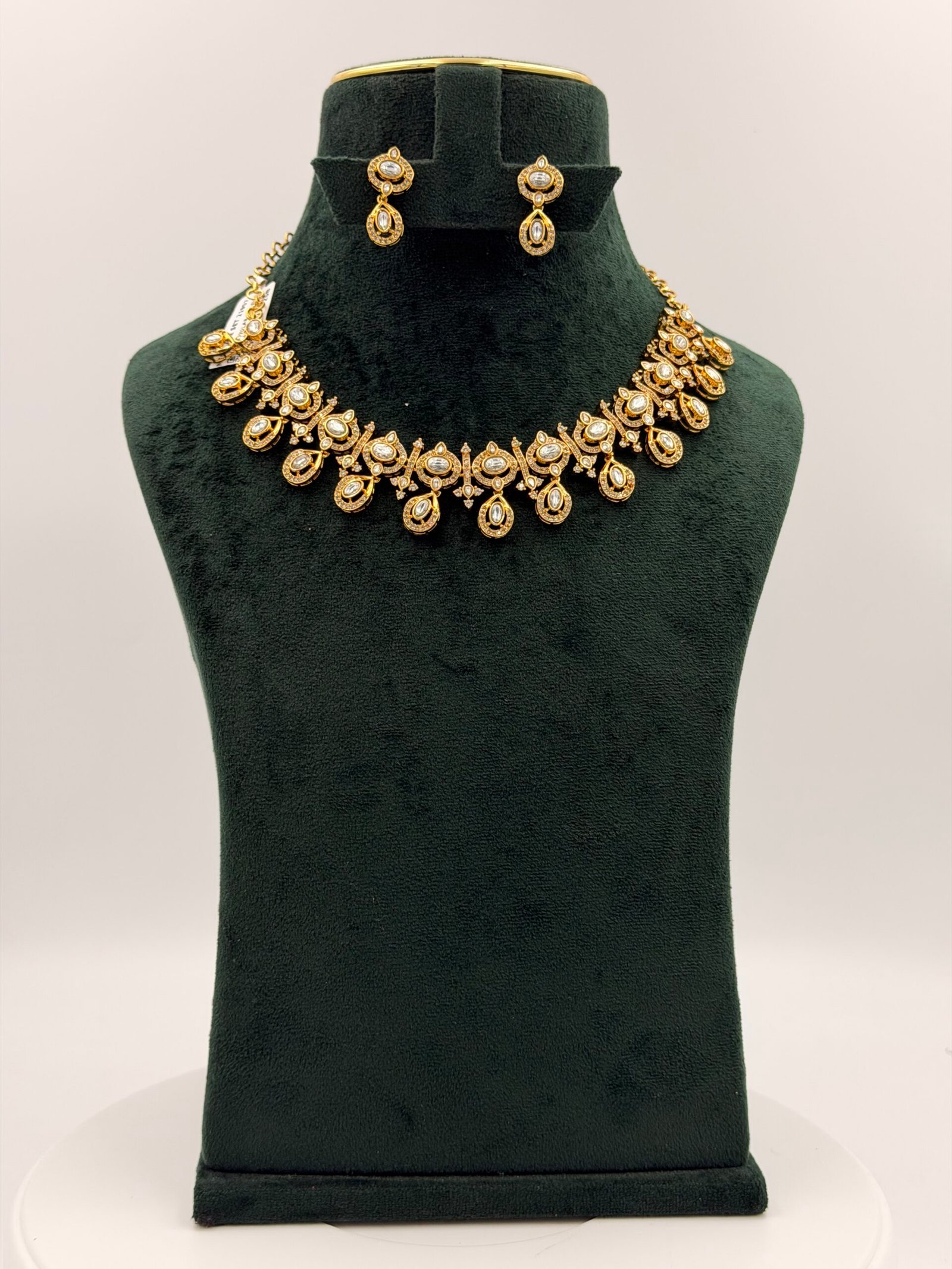 Nakshi Model Necklace With Ear Rings-NL136 - Image 2