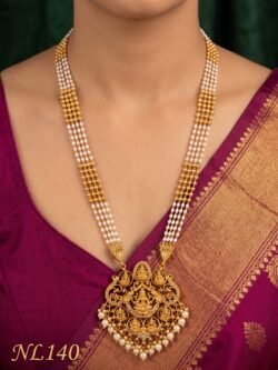 Nakshi Model Necklace  With Ear Rings-NL140