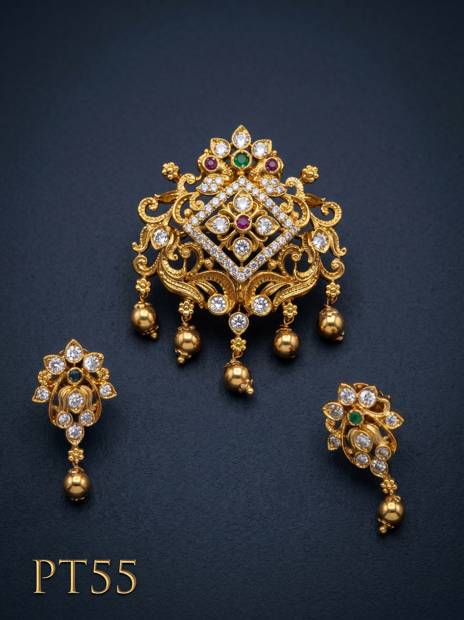 Pendant With Ear Rings-PT55