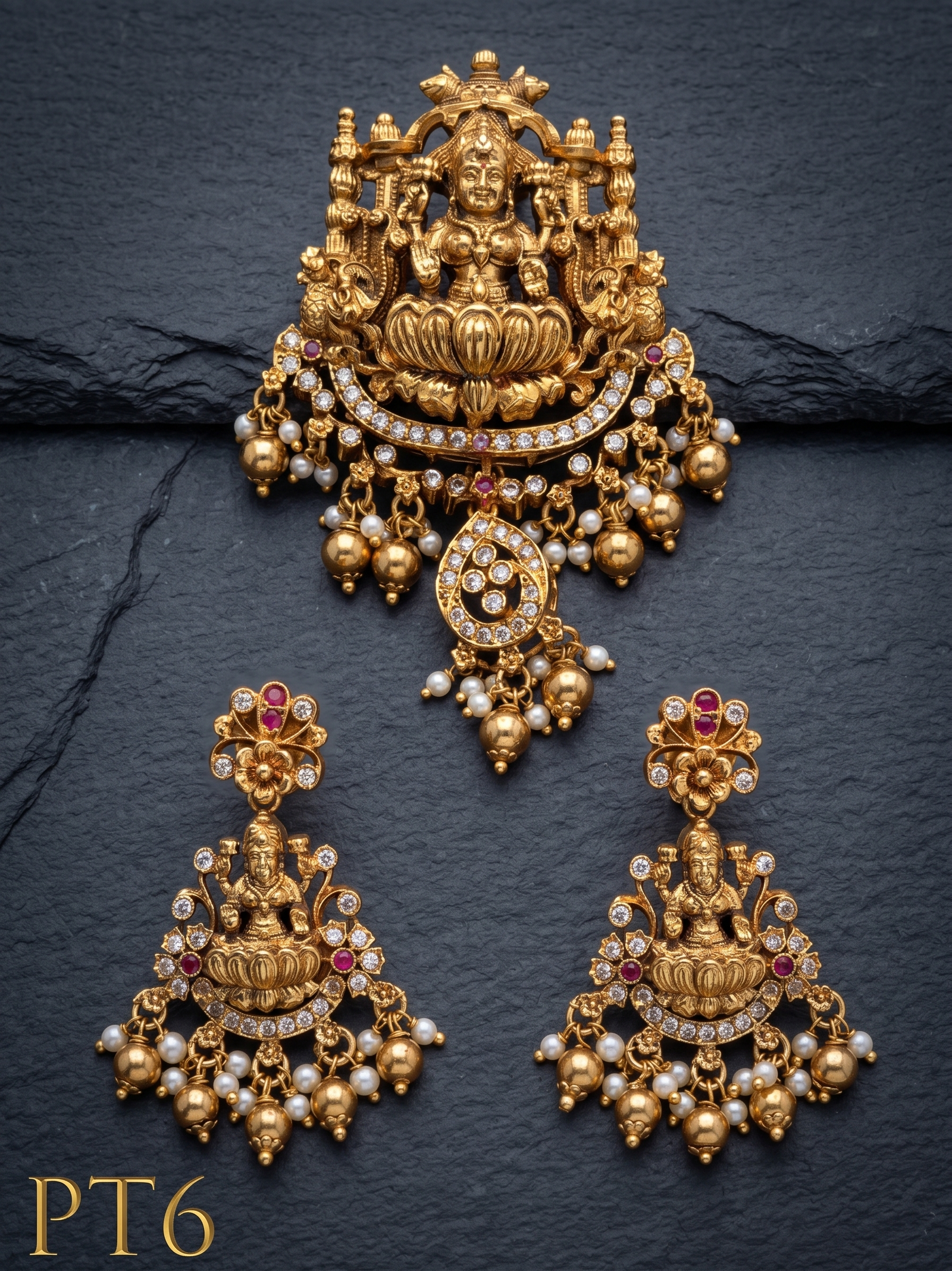 Pendant With Ear Rings-PT6