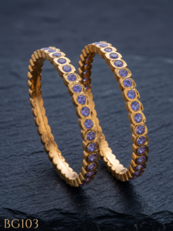 Panchaloha Bangle (Lavender)-BG103