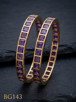 Panchaloha Bangle (Lavender dark) -BG143