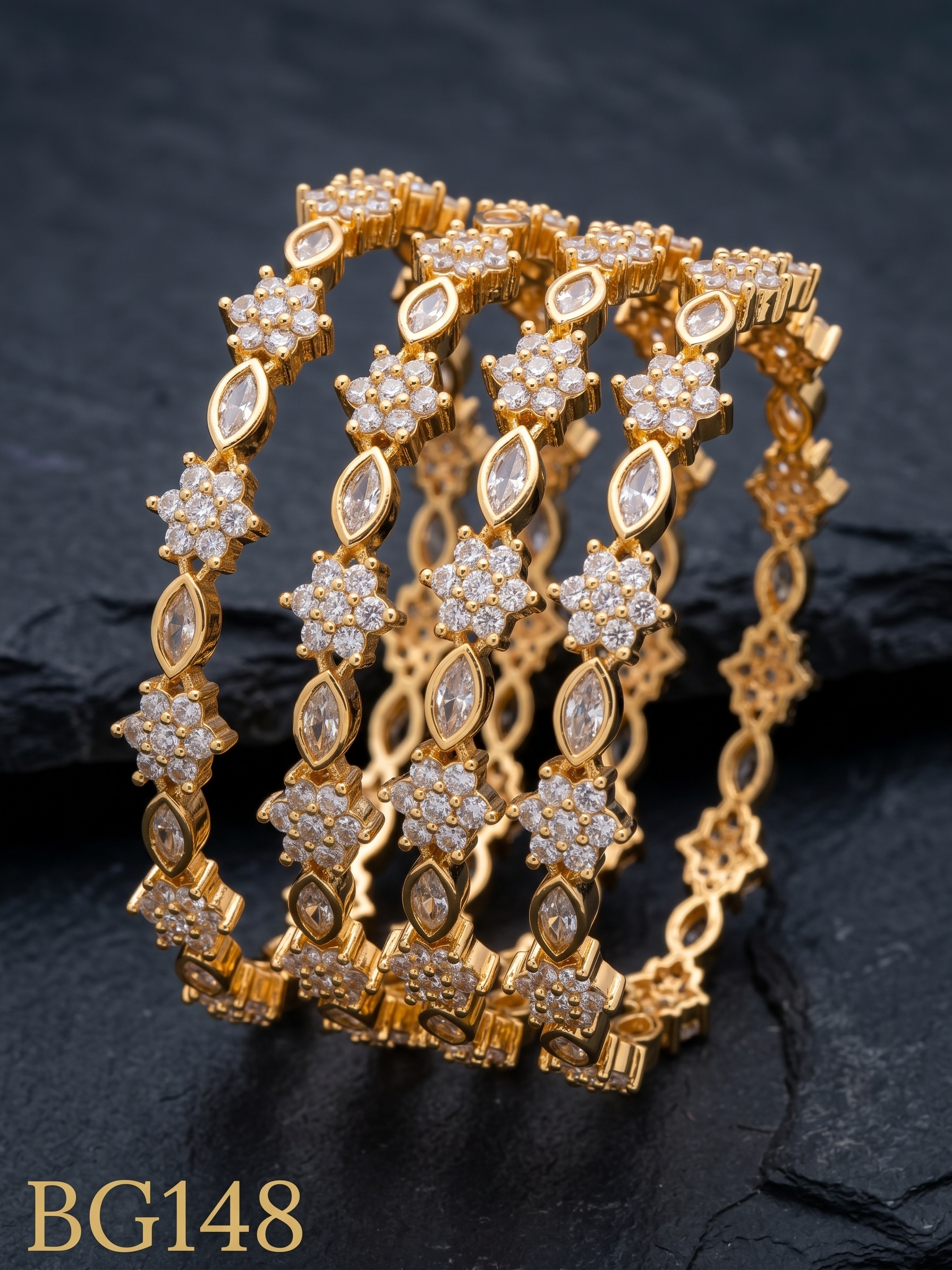 Panchaloham Set Of 4 Bangle-BG148