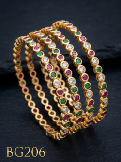 Panchaloha Bangle Set of 4 pcs-BG206