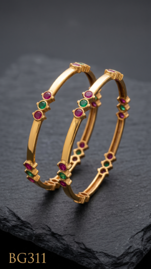 Unpolished Panchaloha Stone Bangle-BG311