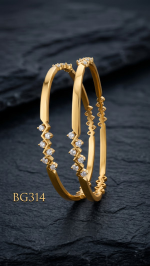 Unpolished Panchaloha Stone Bangle-BG314