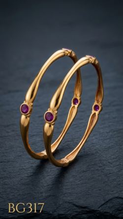 Unpolished Panchaloha Stone Bangle-BG317