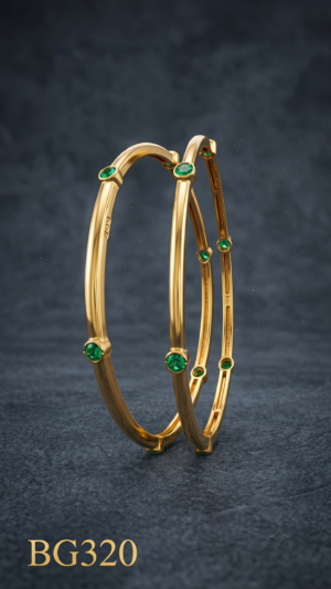 Unpolished Panchaloha Stone Bangle-BG320