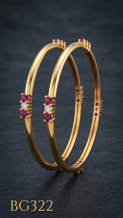 Unpolished Panchaloha Stone Bangle-BG322