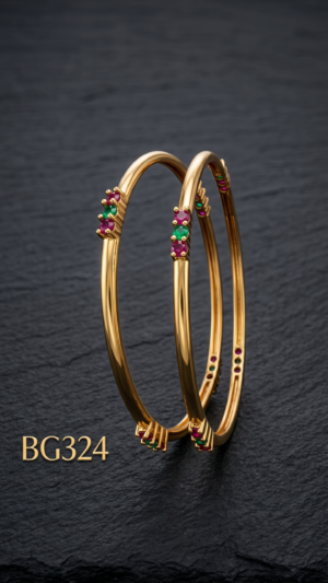 Unpolished Panchaloha Stone Bangle-BG324