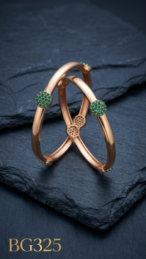 Unpolished Panchaloha Stone Bangle-BG325
