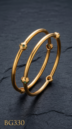 Unpolished Panchaloha Stone Bangle-BG330