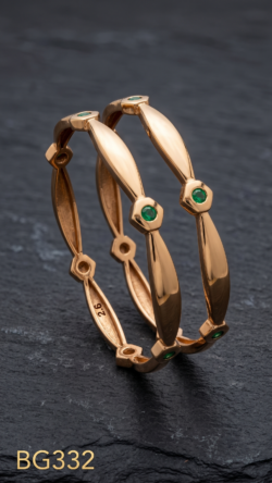 Unpolished Panchaloha Stone Bangle-BG332