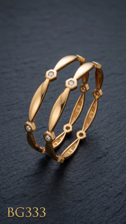 Unpolished Panchaloha Stone Bangle-BG333