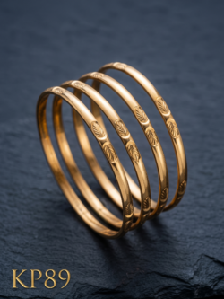 Kids Unpolished Panchaloha Bangle Set Of 4 Bangles-KP89