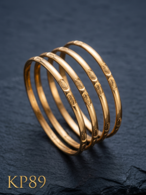 Kids Unpolished Panchaloha Bangle Set Of 4 Bangles-KP89