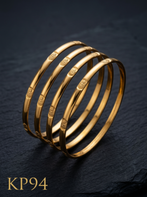 Kids Unpolished Panchaloha Bangle Set Of 4 Bangles-KP94
