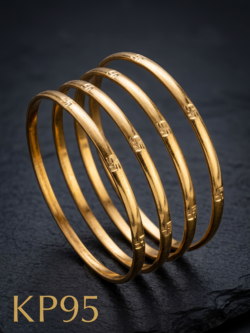 Kids Unpolished Panchaloha Bangle Set Of 4 Bangles-KP95