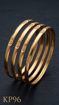 Kids Unpolished Panchaloha Bangle Set Of 4 Bangles-KP96